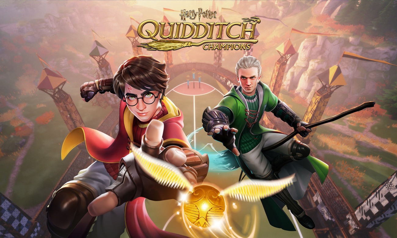 Grafika key art z gry Harry Potter: Mistrzowie Quidditcha