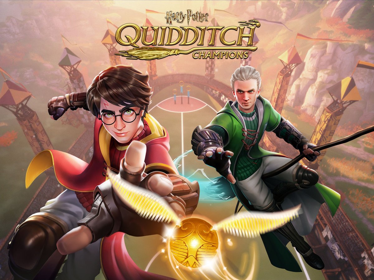 Grafika key art z gry Harry Potter: Mistrzowie Quidditcha