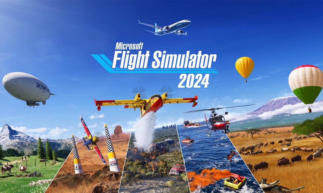 Grafika key art z gry Microsoft Flight Simulator 2024
