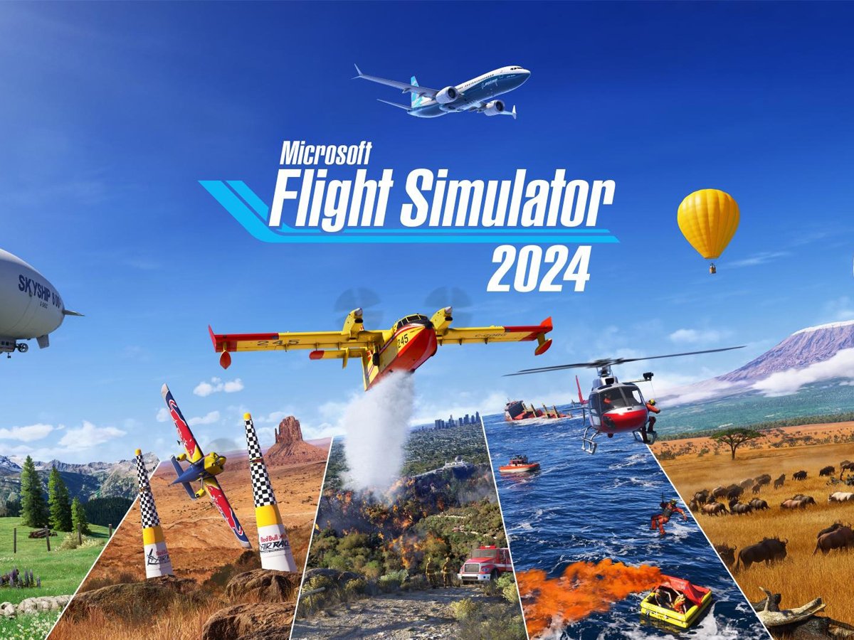 Grafika key art z gry Microsoft Flight Simulator 2024