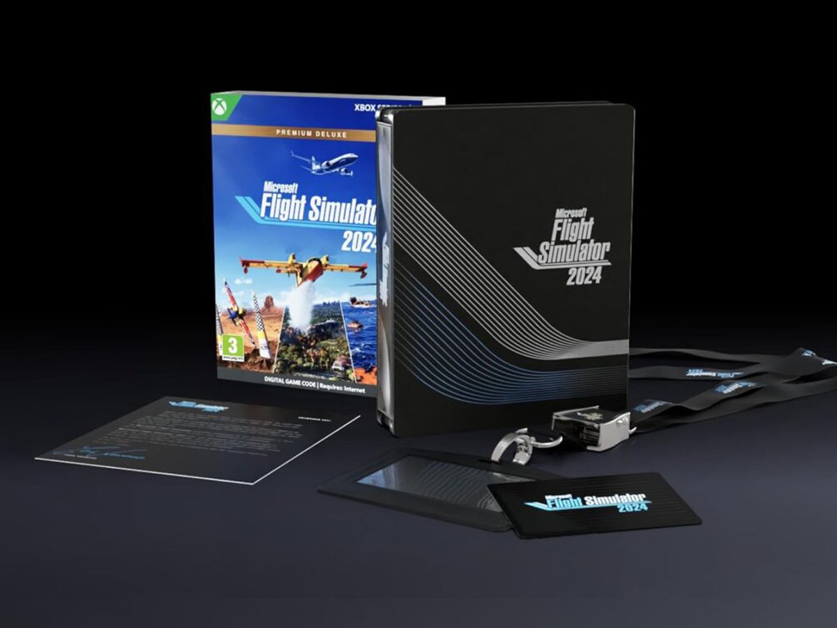Zawartość Microsoft Flight Simulator 2024 Premium Deluxe Edition Steelbook