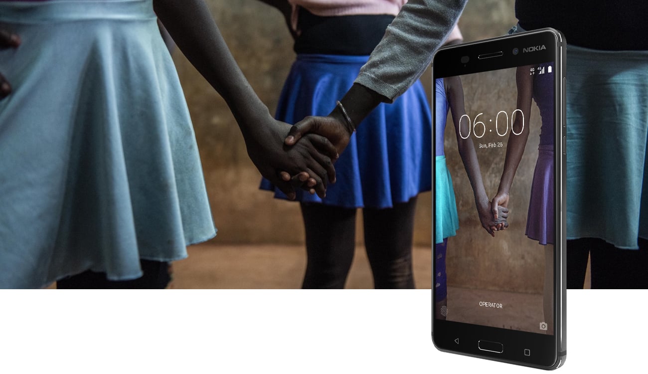 black matte Nokia 6 Dual SIM aluminiowa obudowa