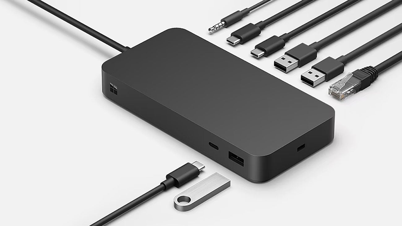 Microsoft Surface Thunderbolt 4 Dock opcje łączności