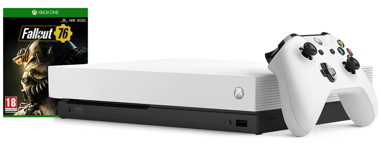 Zestaw Xbox One X Robot White i Fallout 76