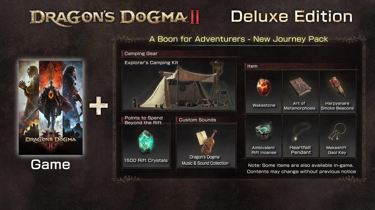 Grafika prezentująca zawartość Edycji Deluxe gry Dragon's Dogma II