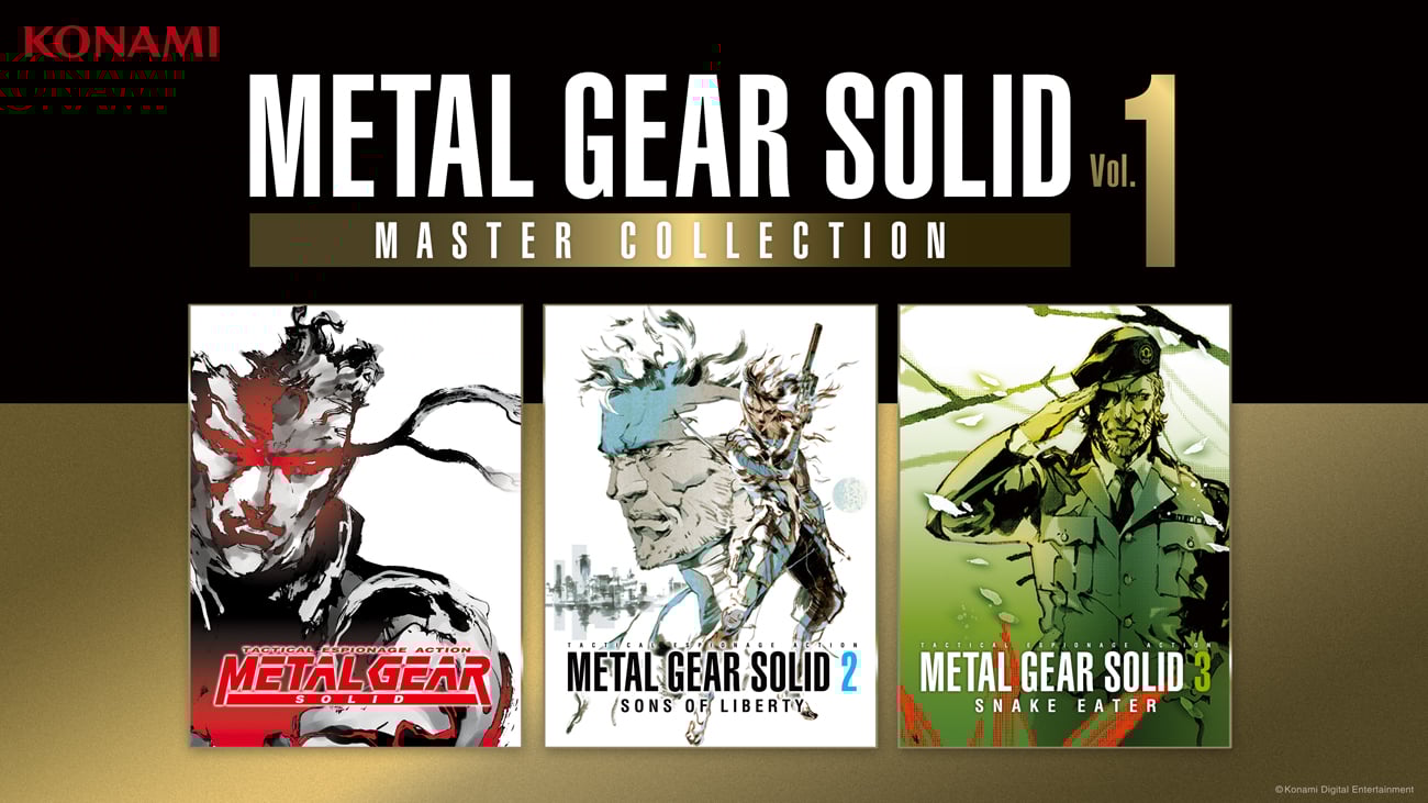 Kolekcja gier Metal Gear Solid: Master Collection Vol. 1 - Grafika prezentująca zawartość