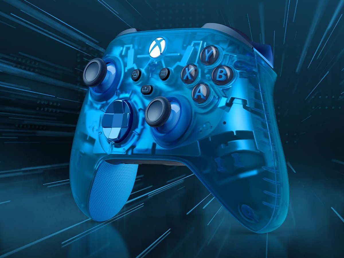 Kontroler Xbox Series – wersja specjalna Sky Cipher - Grafika z tłem