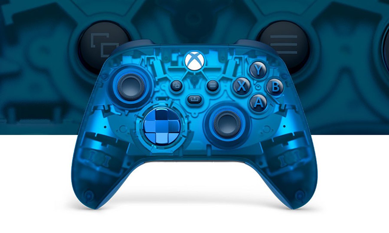 Kontroler Xbox Series – wersja specjalna Sky Cipher - Grafika z tłem