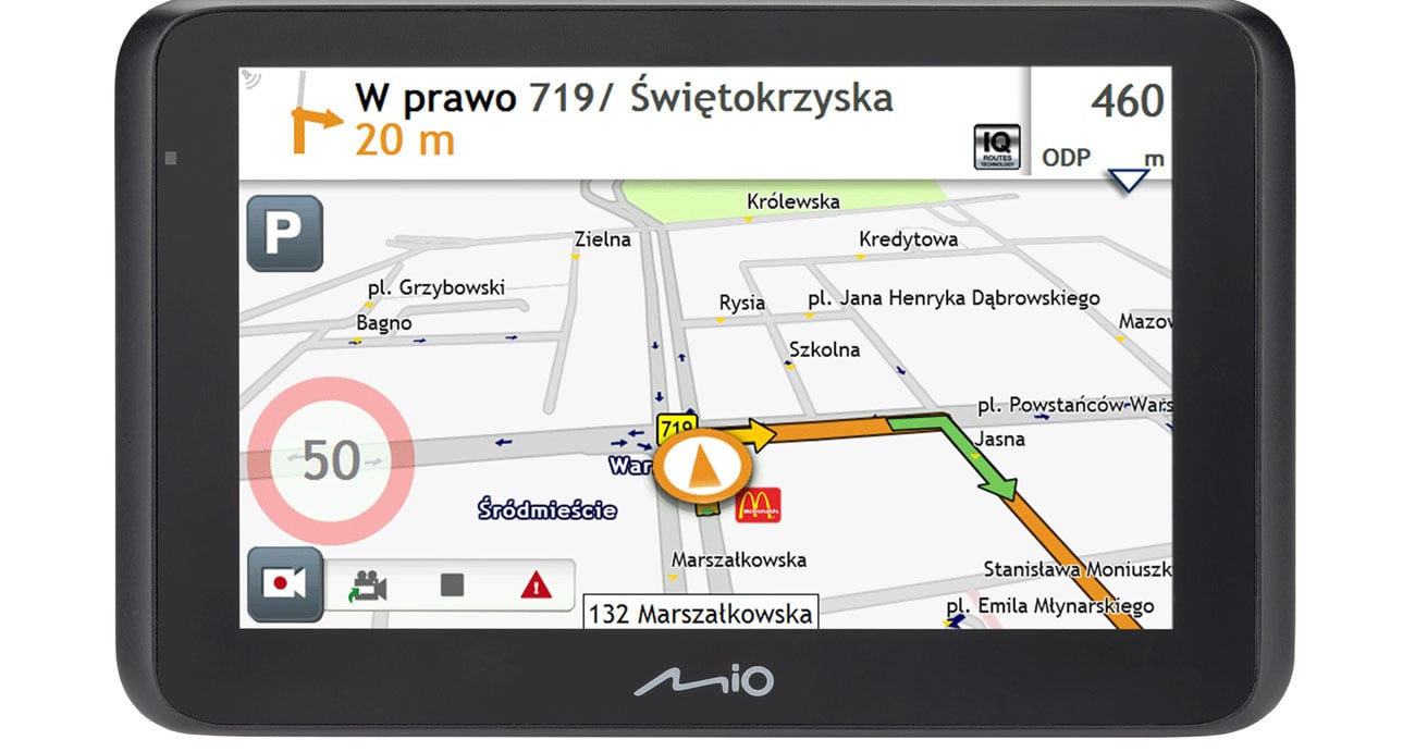 Wyraźny ekran o przekątnej 5 cali