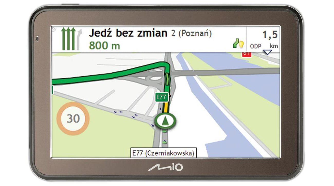Asystent pasa ruchu i widok skrzyżowań w 3D