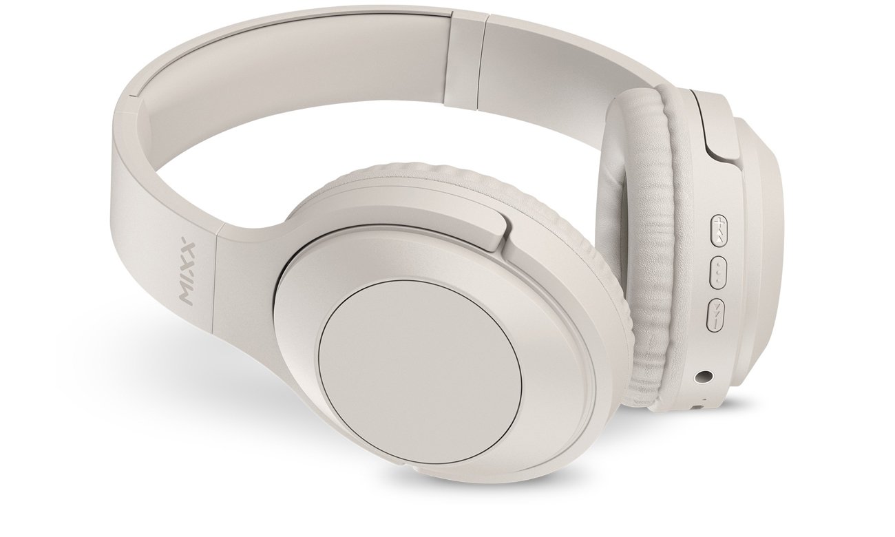 Słuchawki bezprzewodowe Mixx Audio StreamQ C1 Over Ear Wireless Piaskowe - Widok ogólny