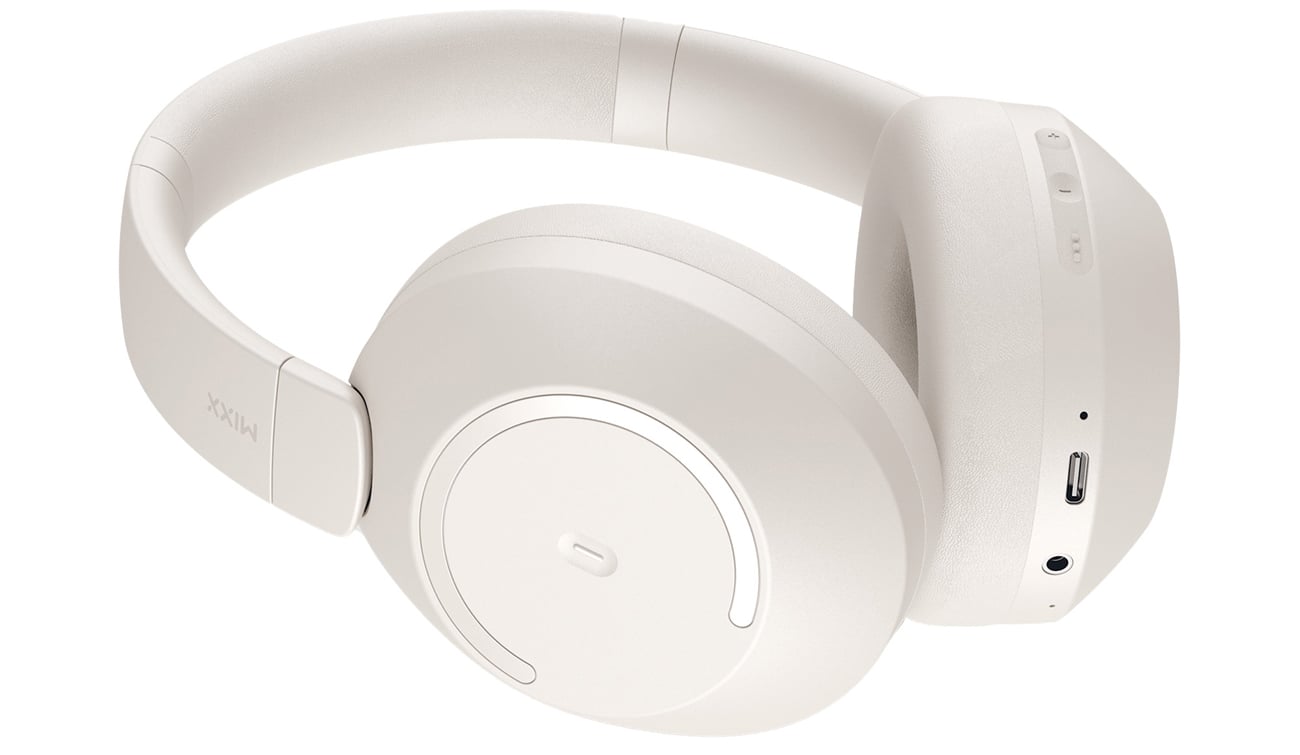 Słuchawki bezprzewodowe Mixx Audio StreamQ C2 Over Ear Wireless Piaskowe - Widok od przodu pod kątem