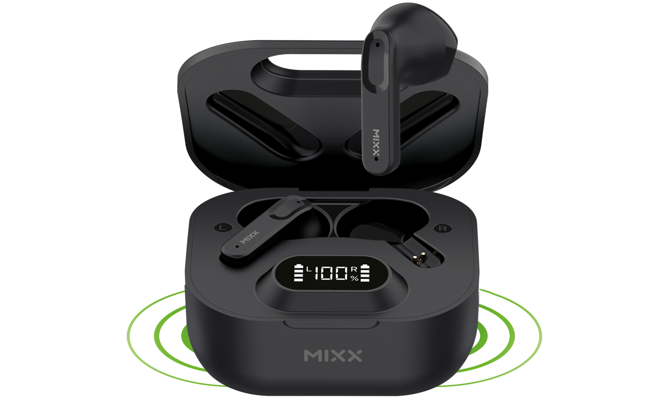 Mixx Audio Streambuds Hybrids Charge TWS czarne Słuchawki bezprzewodowe Sklep komputerowy