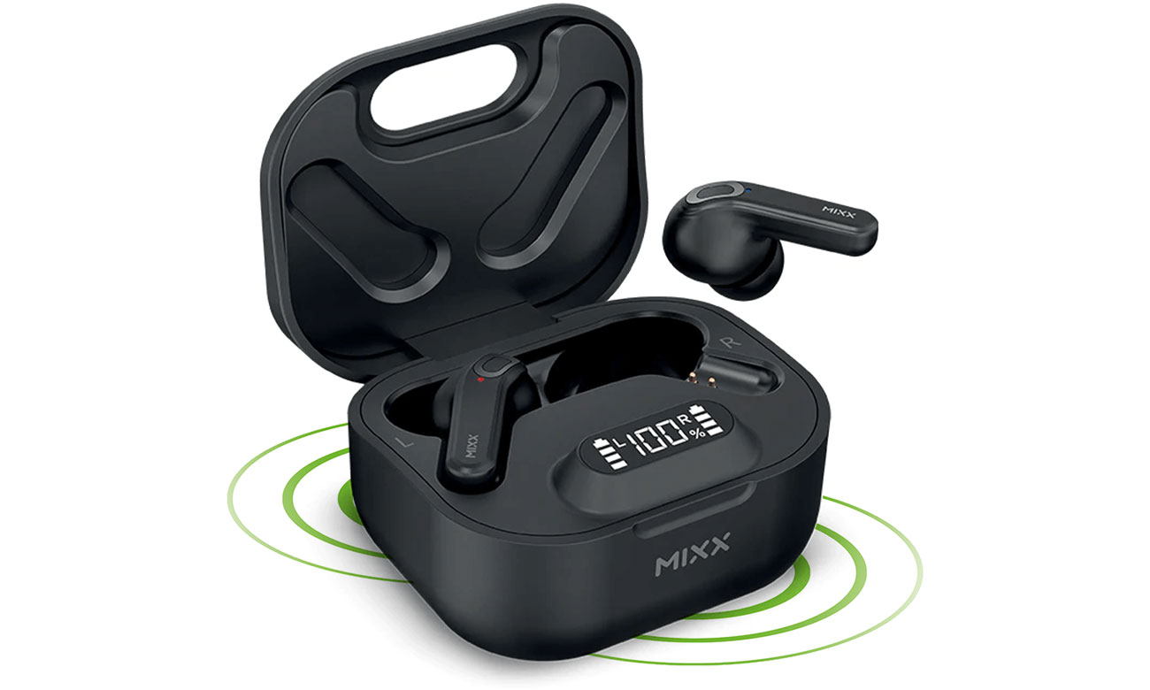 Mixx Audio Streambuds Mini Charge TWS czarne Słuchawki bezprzewodowe