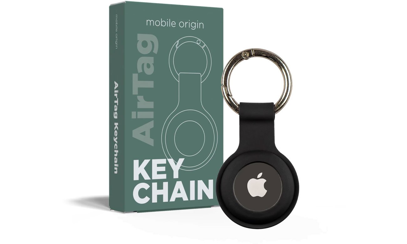 Mobile Origin Airtag KeyChain black