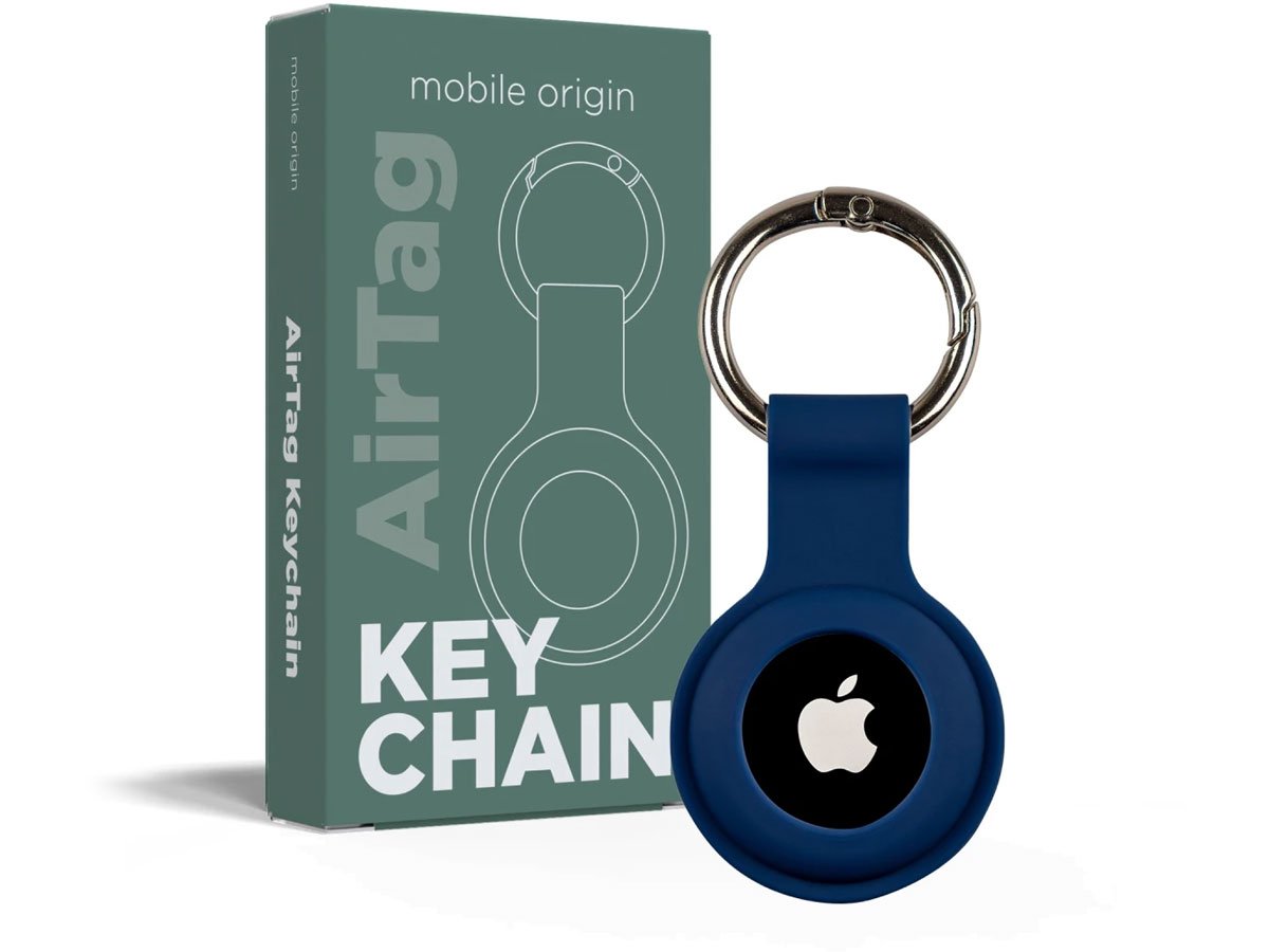 Mobile Origin Airtag KeyChain blue