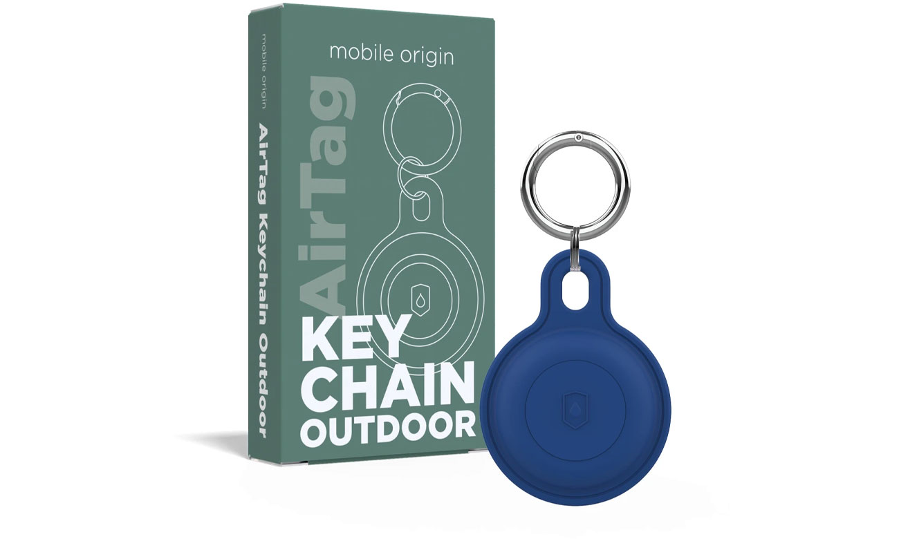 Mobile Origin Airtag Outdoor KeyChain blue