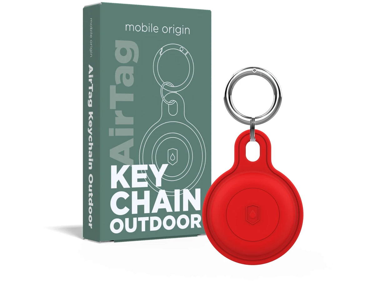Mobile Origin Airtag Outdoor KeyChain red