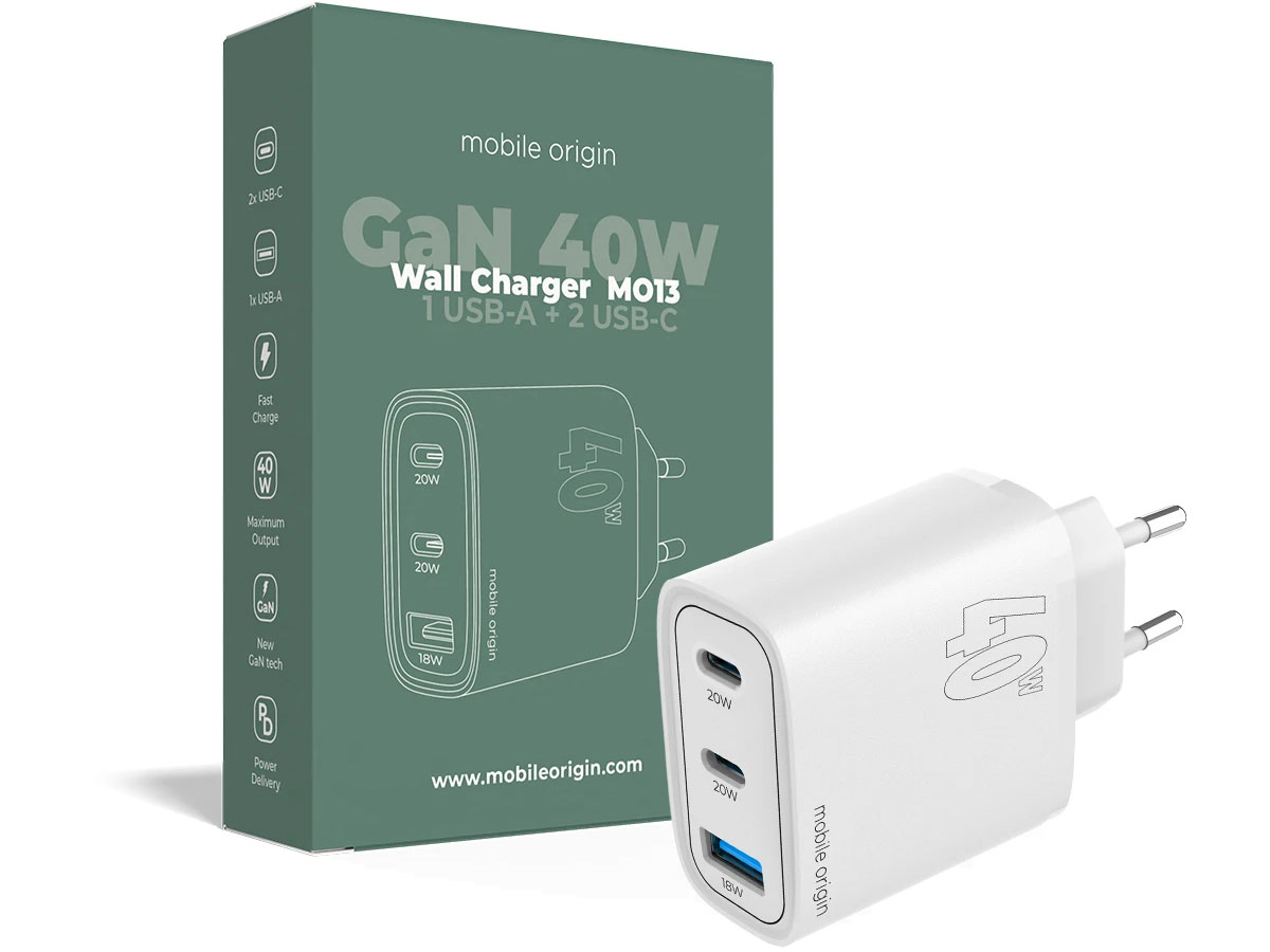 Mobile Origin GaN 40 W Wall Charger MO13