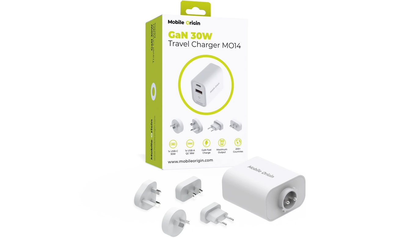 Mobile Origin GaN 30 W Travel Charger MO14