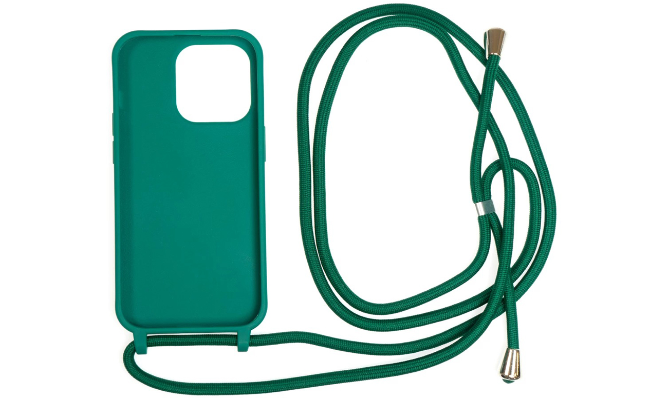 Etui Mobile Origin Lanyard do iPhone 14 Pro Ciemnozielone - Widok ogólny