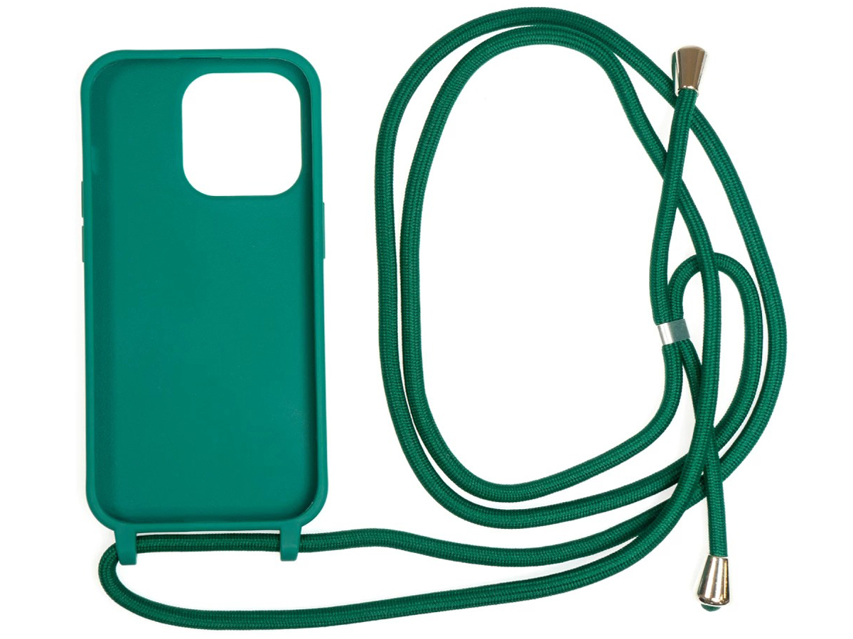 Etui Mobile Origin Lanyard do iPhone 14 Pro Ciemnozielone - Widok ogólny