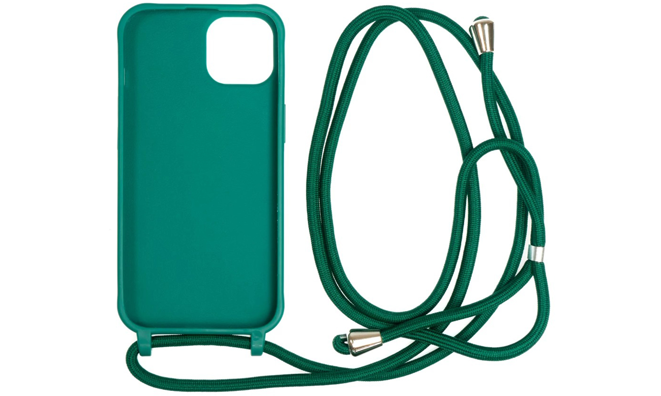 Etui Mobile Origin Lanyard do iPhone 14 Ciemnozielone - Widok ogólny