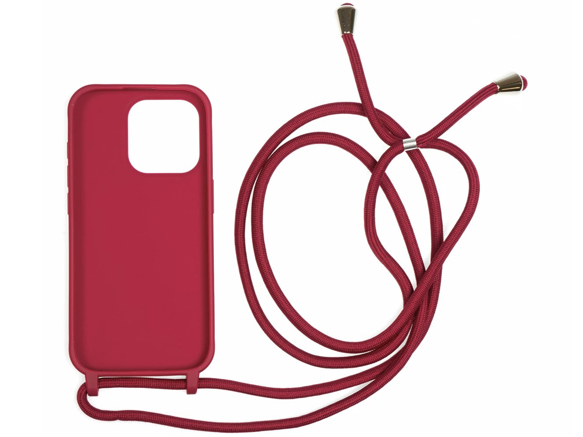 Mobile Origin Lanyard Hülle für iPhone 15 Pro Rot - Allgemeine Ansicht