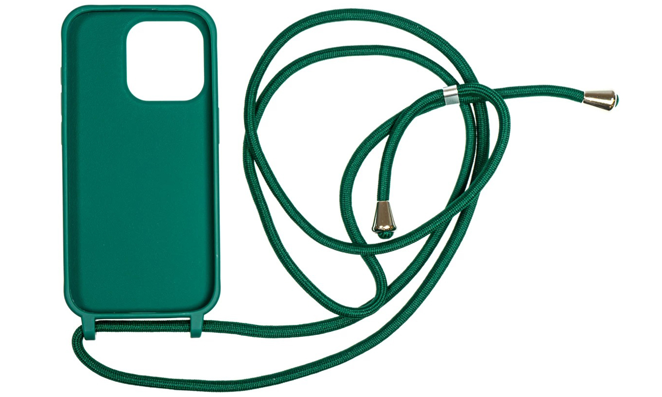 Etui Mobile Origin Lanyard do iPhone 15 Pro Ciemnozielone - Widok ogólny