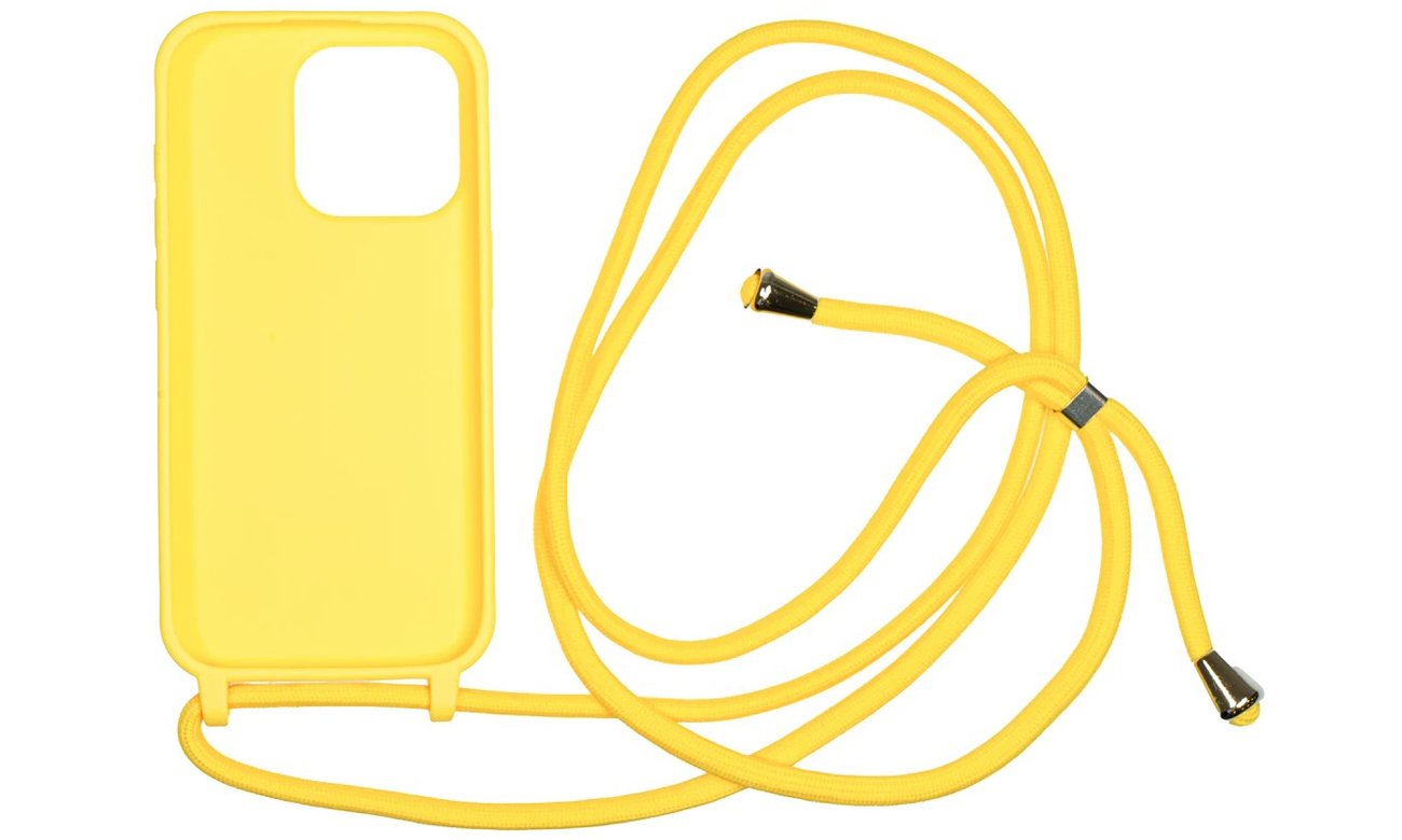 Etui Mobile Origin Lanyard do iPhone 15 Pro Żółte - Widok ogólny