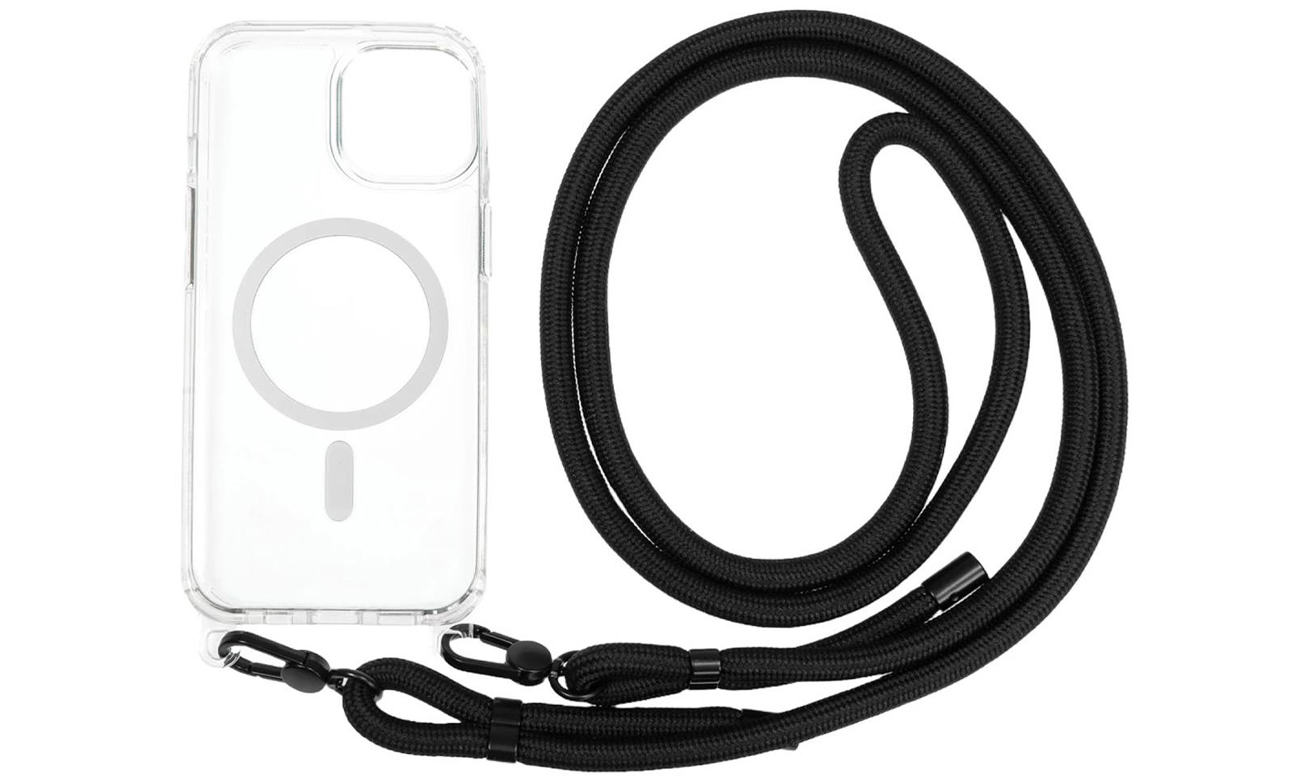 Etui Mobile Origin Lanyard Magsafe do iPhone 15 Przezroczyste - Widok ogólny