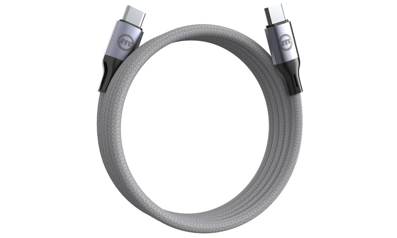 Magnetisches USB-C-zu-USB-C-Kabel 1 m Weiß