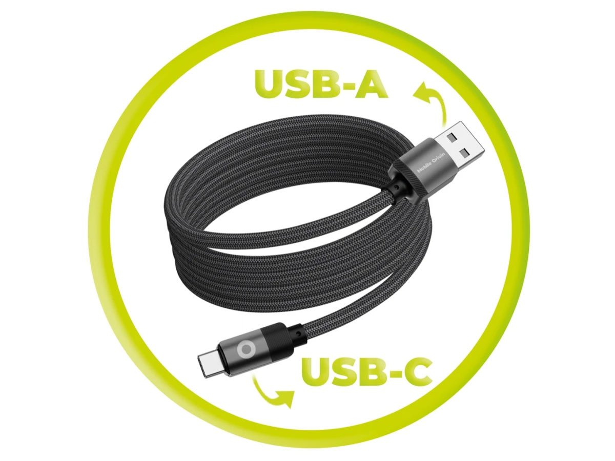 Kabel Mobile Origin Magnetic Patented USB-A to USB-C 1m - Uniwersalna kompatybilność i elegancki design