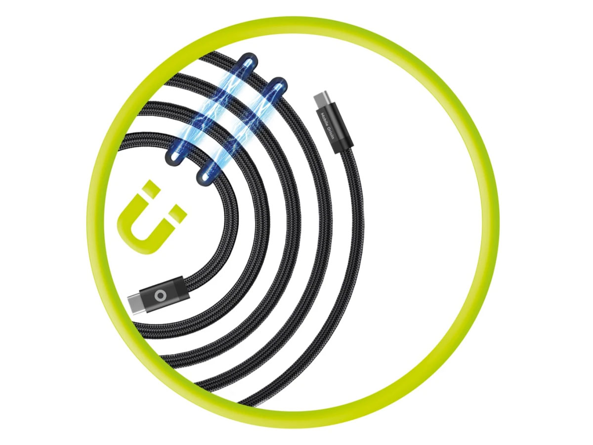 Kabel Mobile Origin Magnetic Patented USB-C to USB-C 1m - Magnetyczna organizacja i trwałość