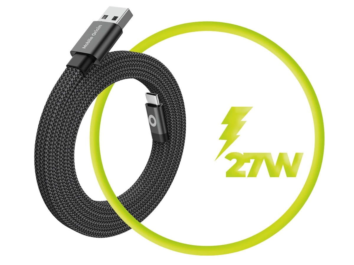 Kabel Mobile Origin Magnetic Flat Patented USB-A to USB-C 1m - Szybkie ładowanie i transfer danych