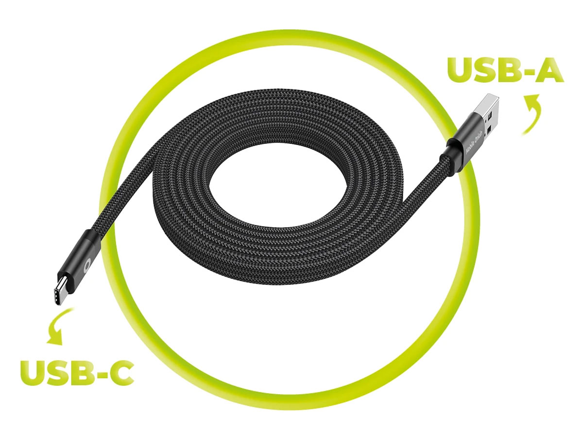 Kabel Mobile Origin Magnetic Flat Patented USB-A to USB-C 1m - Uniwersalna kompatybilność i elegancki design