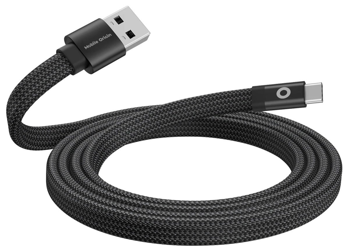 Kabel Mobile Origin Magnetic Flat Patented USB-A to USB-C 1m - Widok ogólny