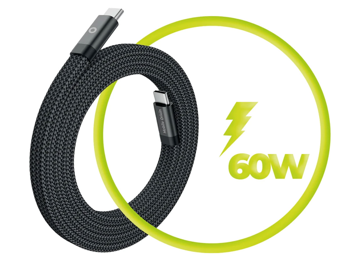 Kabel Mobile Origin Magnetic Flat Patented USB-C to USB-C 1m - Szybkie ładowanie i transfer danych