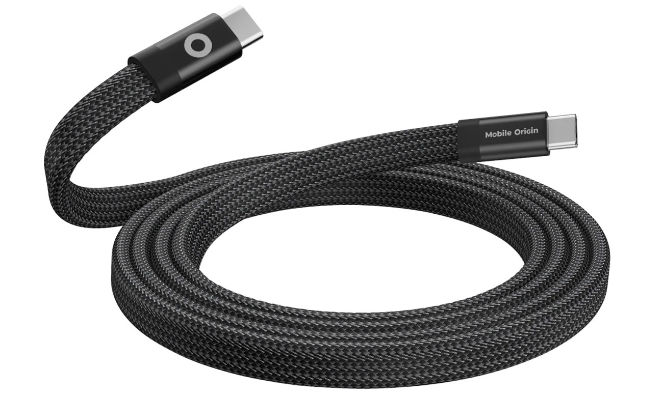 Kabel Mobile Origin Magnetic Flat Patented USB-C to USB-C 1m - Widok ogólny
