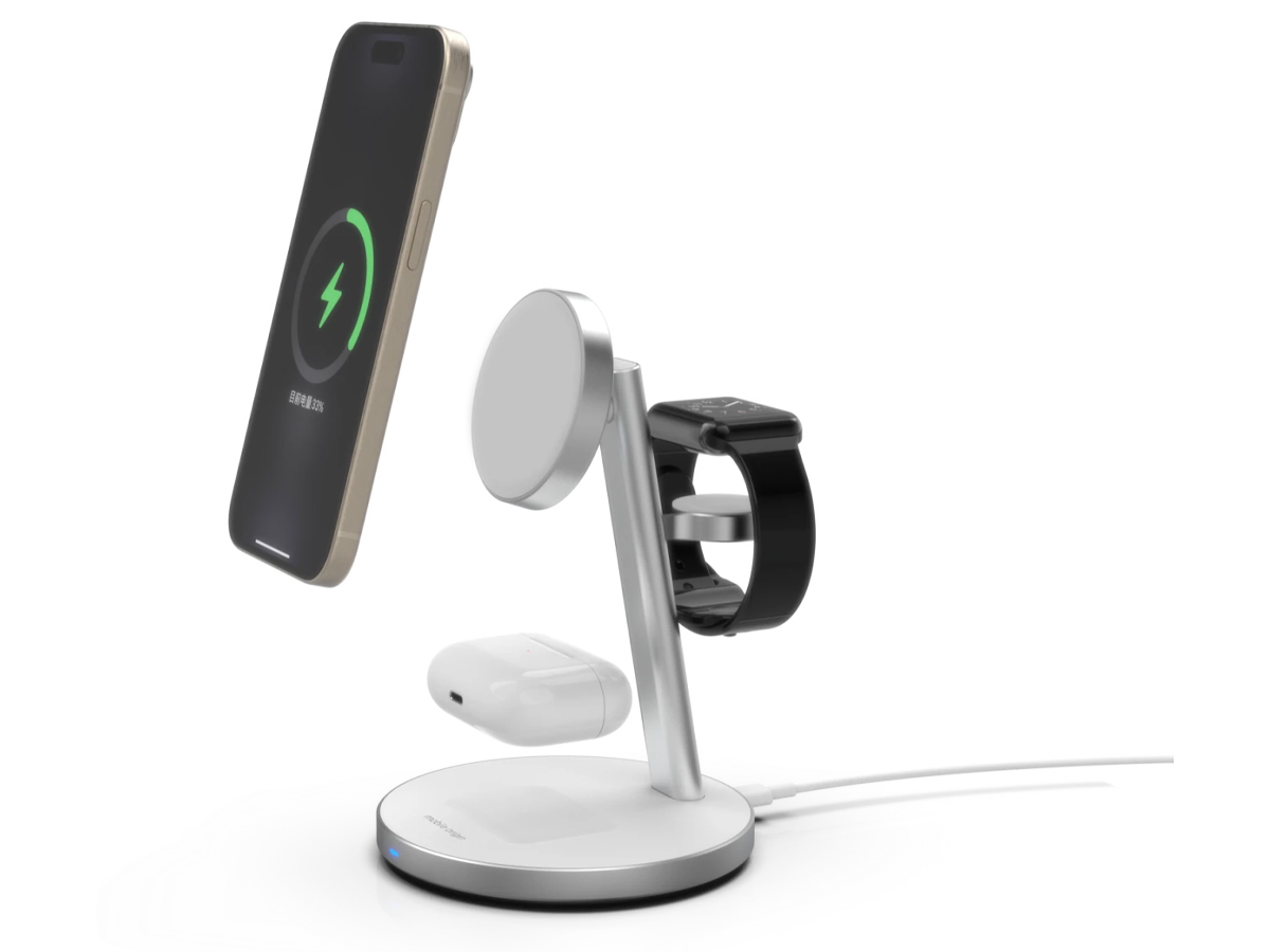 Mobile Origin i2 PowerStand 3in1 with GAN adapter 35W white/silver
