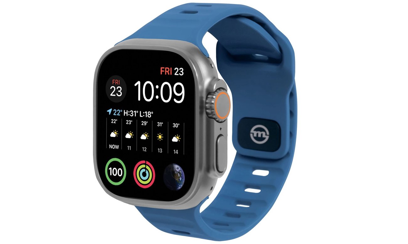 Pasek Mobile Origin Strap do Apple Watch 49/45/44/42mm Niebieski - Widok ogólny