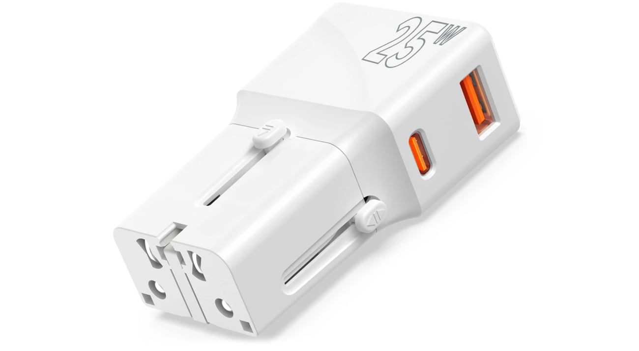 Ładowarka Mobile Origin Travel adapter 25W EU/US/UK/AU white