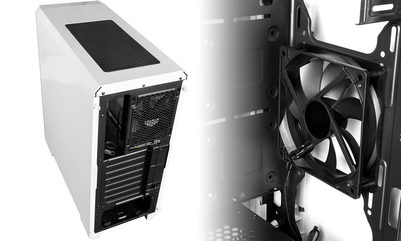 MODECOM OBERON 2F Wbudowane wentylatory, filtry przeciwkurzowe