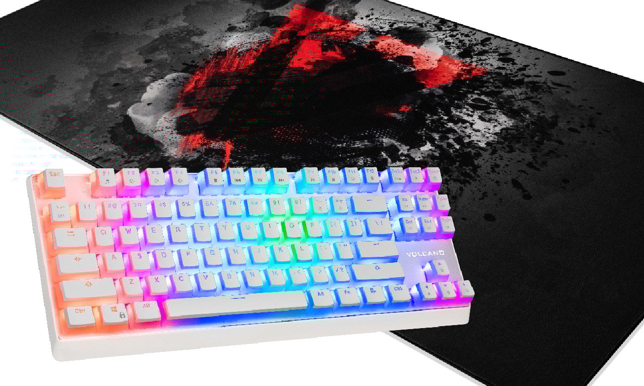MODECOM Volcano Lanparty RGB Pudding Edition + podkładka MERU