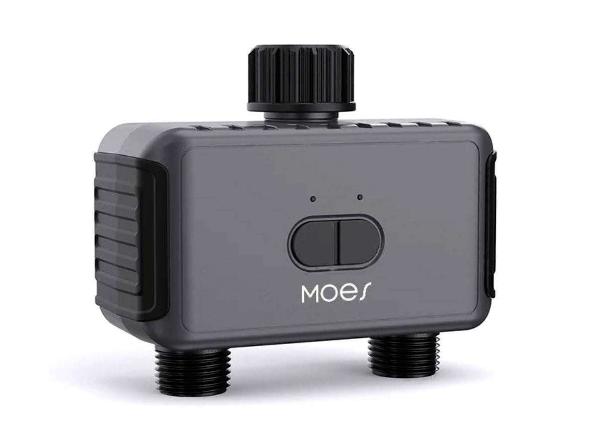 MOES Inteligentny podwójny zawór do nawadniania ogrodu Bluetooth