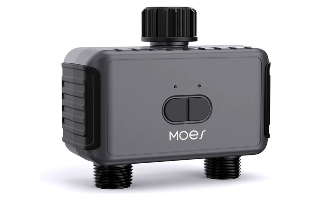 MOES Inteligentny podwójny zawór do nawadniania ogrodu Bluetooth