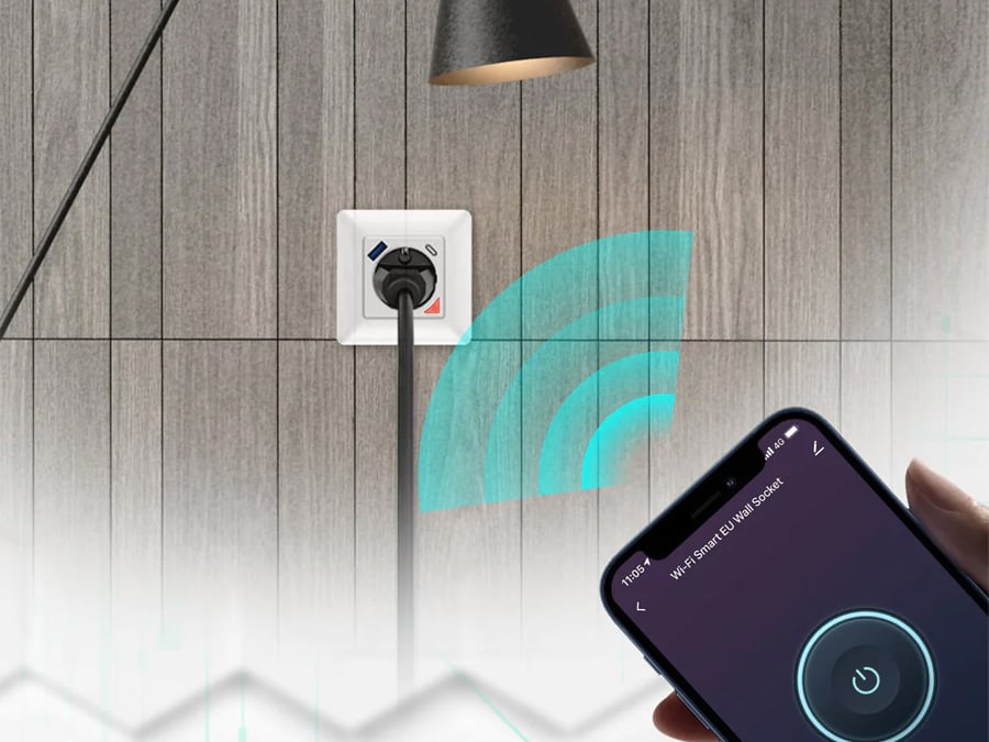 MOES Inteligentne Gniazdo ścienne USB-C Wi-Fi TUYA