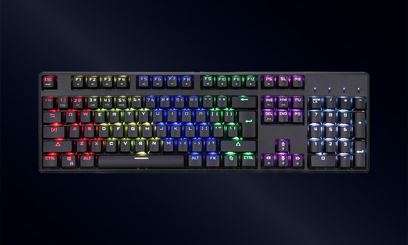 Motospeed CK107 RGB widok z góry