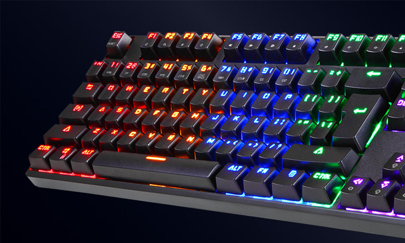 Motospeed CK107 RGB widok z góry