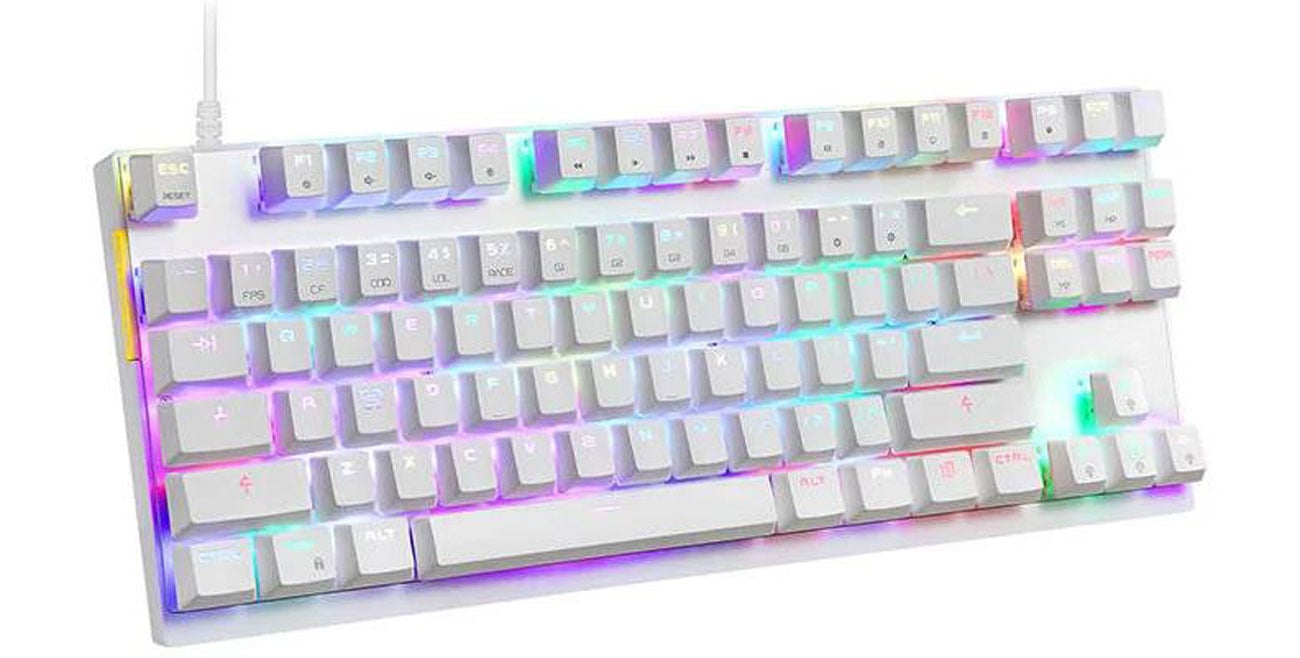 Motospeed K82 RGB widok z góry pod kątem